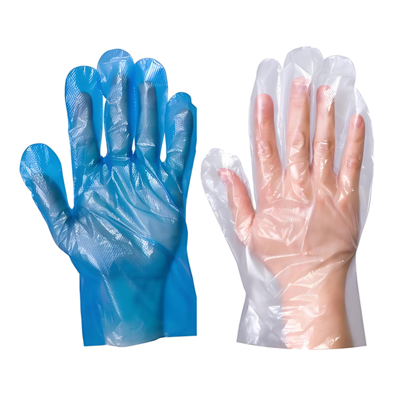 Modré HDPE rukavice odolné proti baktériám, kyselinám a zásadám Modré HDPE rukavice odolné proti baktériám, kyselinám a zásadám